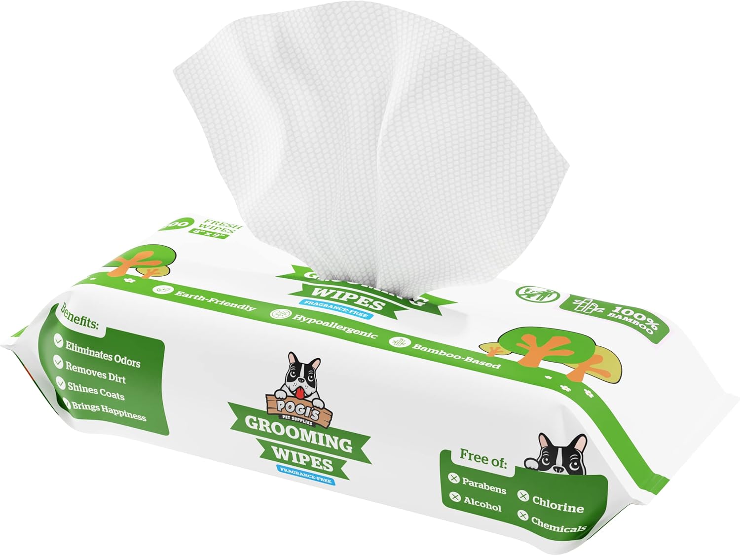 Pogi’s Dog Grooming Wipes – 100 Dog Wipes for Cleaning and Deodorizing – Plant-Based, Hypoallergenic Pet Wipes for Dogs, Puppy Wipes – Quick Bath Dog Wipes for Paws, Butt, & Body – Fragrance Free Pogi’s Dog Grooming Wipes – 100 Dog Wipes for Cleaning and Deodorizing – Plant-Based, Hypoallergenic Pet Wipes for Dogs, Puppy Wipes – Quick Bath Dog Wipes for Paws, Butt, & Body – Fragrance Free