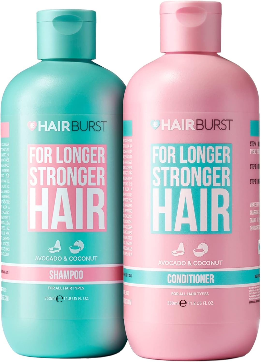 Hairburst Hair Growth Shampoo & Conditioner Set For Women – Vegan Shampoo for Anti Hair Loss & Thinning Hair Hairburst Hair Growth Shampoo & Conditioner Set For Women – Vegan Shampoo for Anti Hair Loss & Thinning Hair