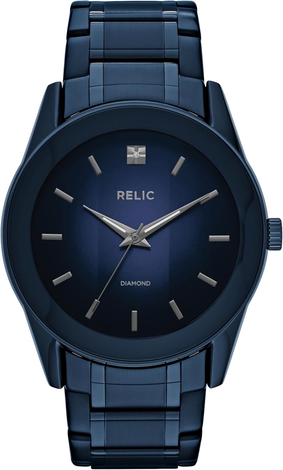 Relic by Fossil Men’s Rylan Three-Hand Blue Stainless Steel Bracelet Watch (Model: ZR77281) Relic by Fossil Men’s Rylan Three-Hand Blue Stainless Steel Bracelet Watch (Model: ZR77281)