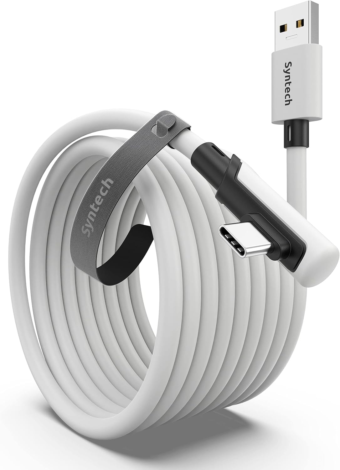 Syntech Link Cable 16 FT Compatible with Meta/Oculus Quest 3, Quest2/Pro/Pico4 Accessories and PC/SteamVR, High Speed PC Data Transfer, USB 3.0 to USB C Cable for VR Headset Syntech Link Cable 16 FT Compatible with Meta/Oculus Quest 3, Quest2/Pro/Pico4 Accessories and PC/SteamVR, High Speed PC Data Transfer, USB 3.0 to USB C Cable for VR Headset