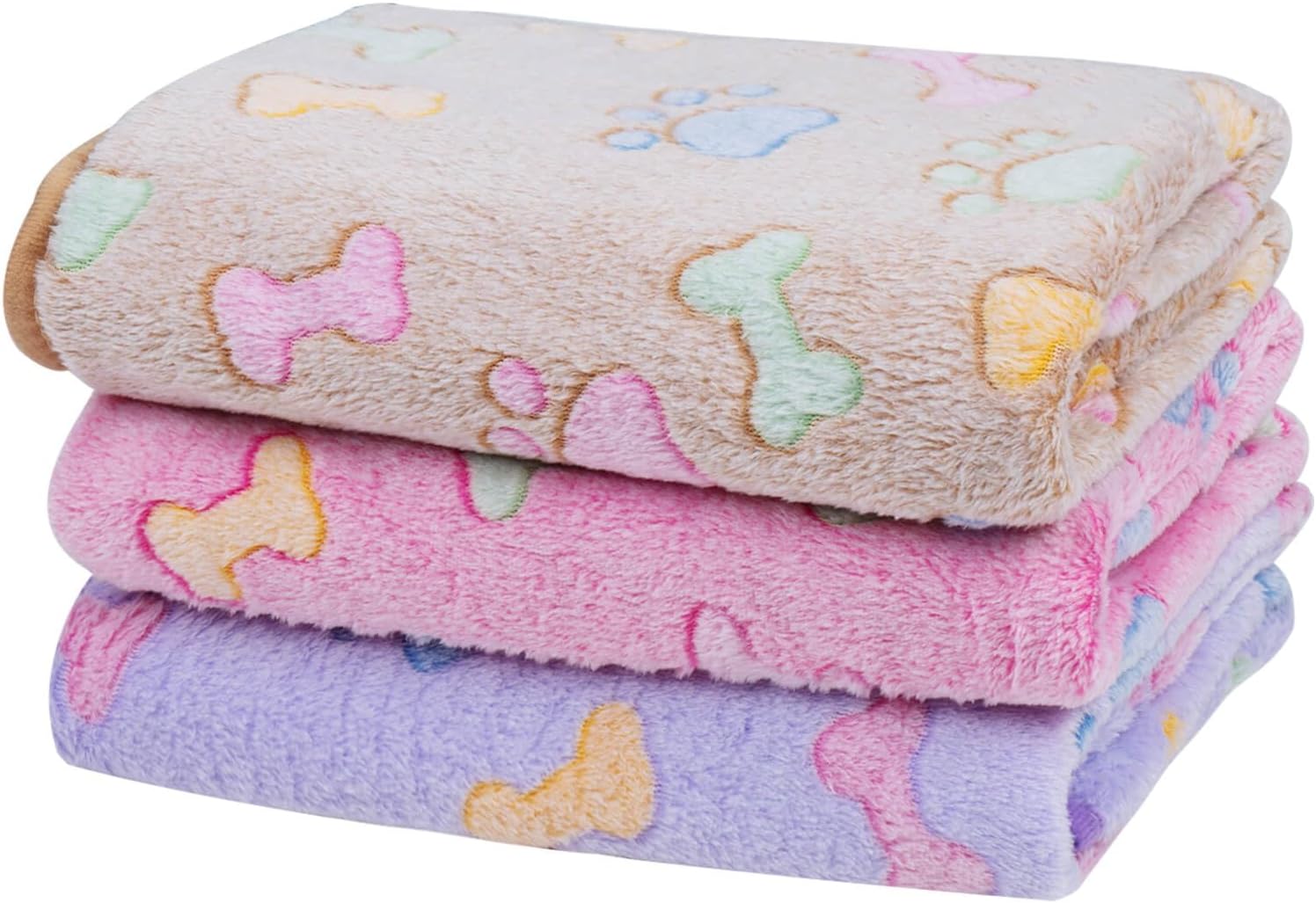 Dono 1 Pack 3 Dog Blanket Soft Fluffy Fleece Blanket for Small, Medium and Large Dogs – Paw Print Pink Pet Blanket Mat Dono 1 Pack 3 Dog Blanket Soft Fluffy Fleece Blanket for Small, Medium and Large Dogs – Paw Print Pink Pet Blanket Mat