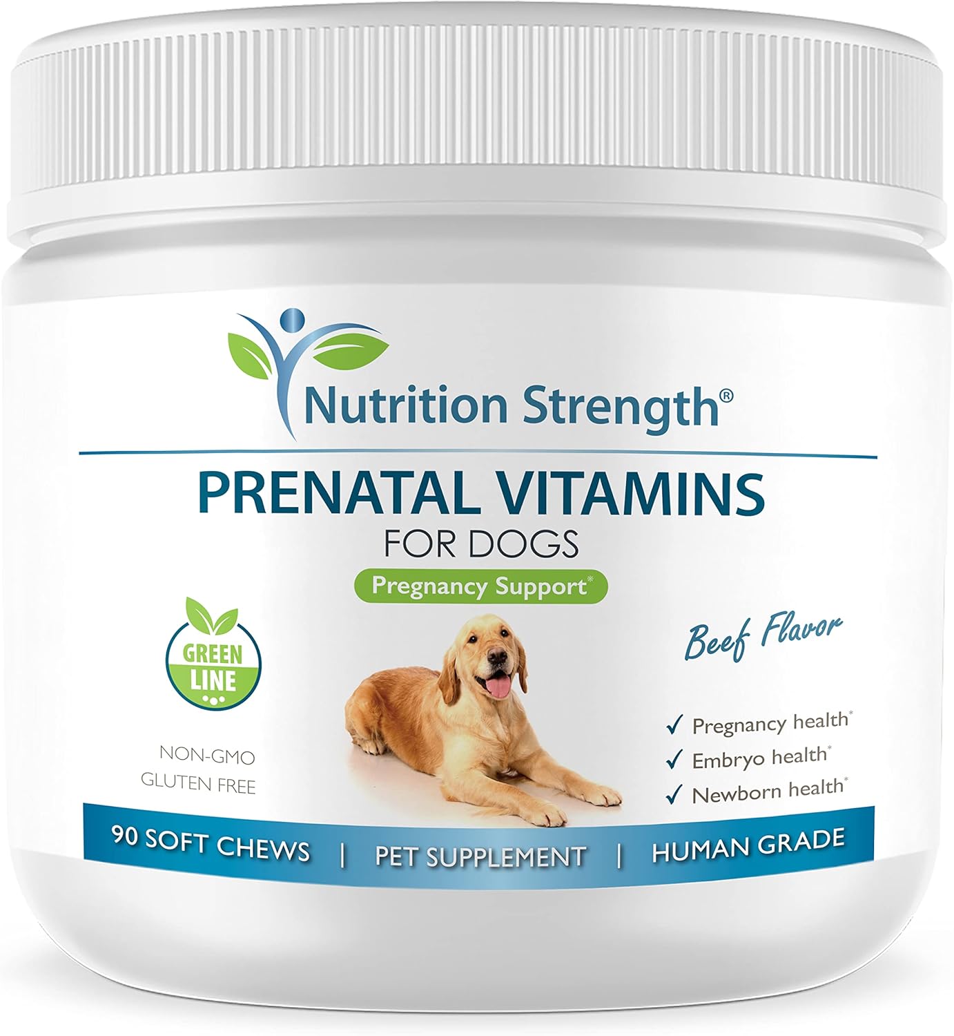 Prenatal Vitamins for Dogs to Support Development of Healthy Puppies, Promote Milk Production, with Folic Acid, Iron, Zinc, Iodine, B Vitamins for Pregnant Dogs, 90 Soft Chews Prenatal Vitamins for Dogs to Support Development of Healthy Puppies, Promote Milk Production, with Folic Acid, Iron, Zinc, Iodine, B Vitamins for Pregnant Dogs, 90 Soft Chews