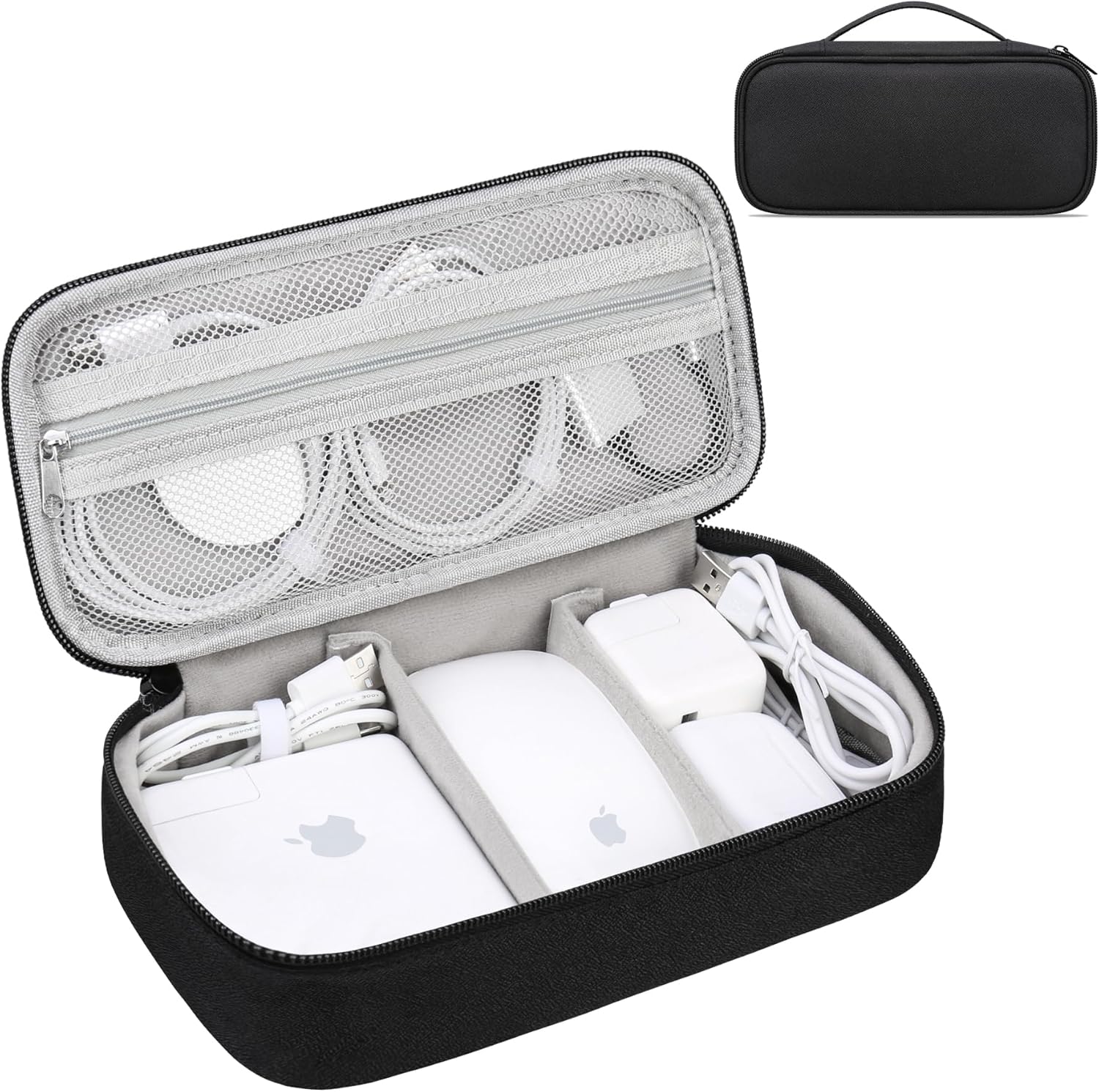 Lacdo Electronic Organizer Travel Cable Organizer Bag Pouch Tech Electronic Accessories Carry Case Portable Double Layers Charger Case for Cable, Cords, Charger, Earphone, Power Bank, Black Lacdo Electronic Organizer Travel Cable Organizer Bag Pouch Tech Electronic Accessories Carry Case Portable Double Layers Charger Case for Cable, Cords, Charger, Earphone, Power Bank, Black