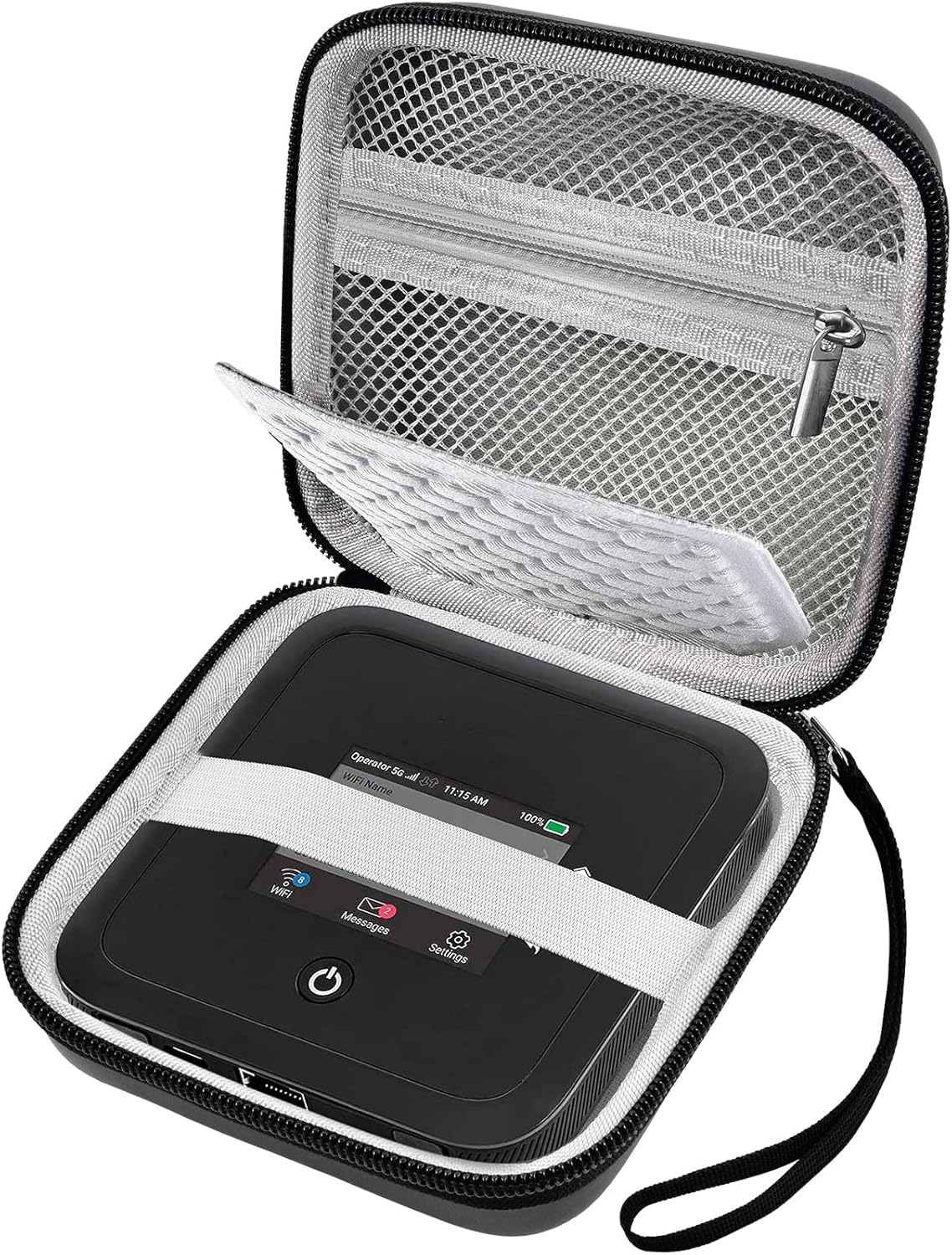 Hard Travel Router Case for NETGEAR Nighthawk M5 M6 Pro 5G Mobile Hotspot with WiFi 6 (MR5200, MR5100)/ M1 Mobile Hotspot 4G LTE Router MR1100 (Box Only) Hard Travel Router Case for NETGEAR Nighthawk M5 M6 Pro 5G Mobile Hotspot with WiFi 6 (MR5200, MR5100)/ M1 Mobile Hotspot 4G LTE Router MR1100 (Box Only)