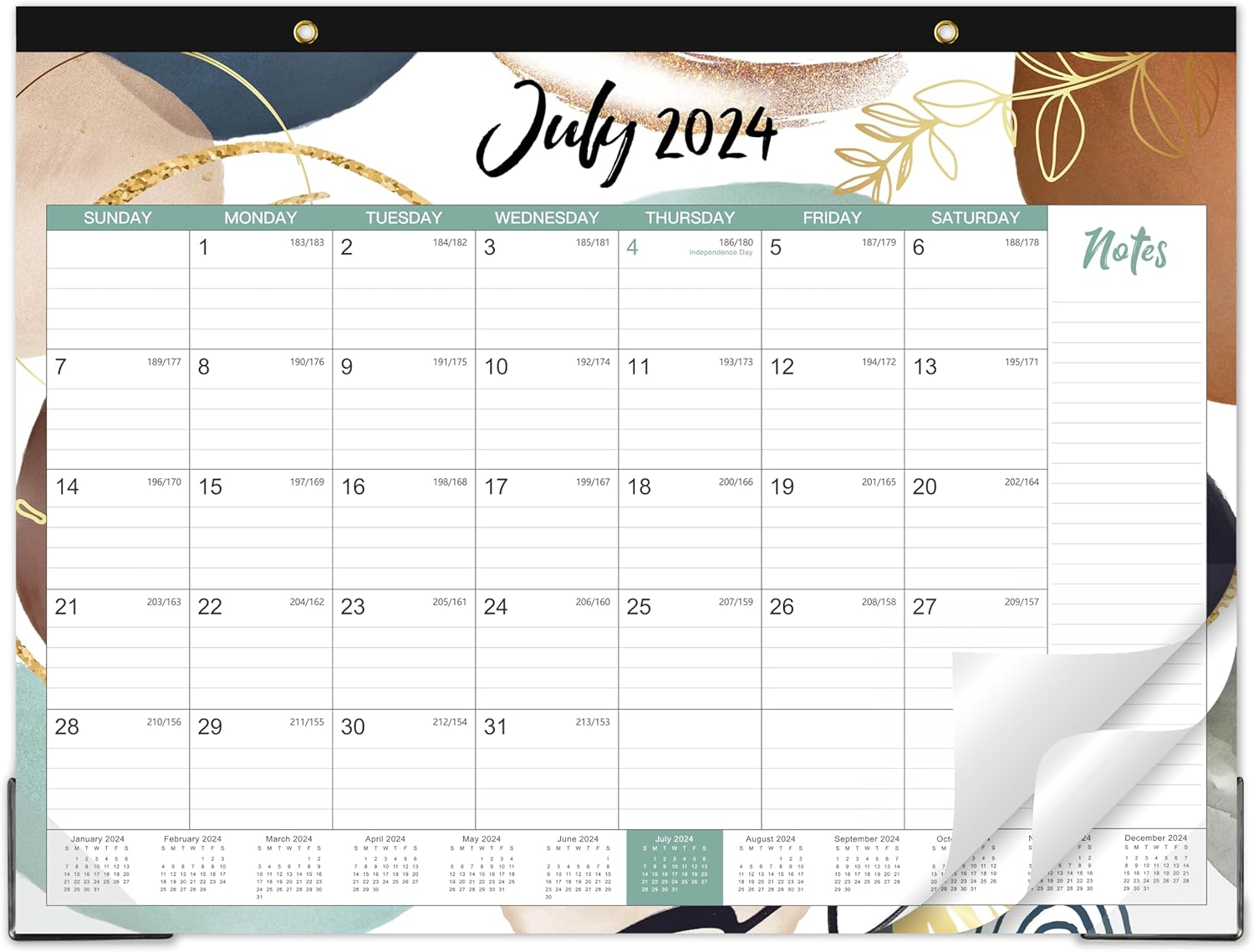 2024-2025 Desk Calendar – Jul 2024 – Dec 2025, 18 Months Large Monthly Desk Calendar, 22″ x 17″, Desk Pad, Large Ruled Blocks, To-do List & Notes, Great Desk/Wall Calendar Organizer 2024-2025 Desk Calendar – Jul 2024 – Dec 2025, 18 Months Large Monthly Desk Calendar, 22″ x 17″, Desk Pad, Large Ruled Blocks, To-do List & Notes, Great Desk/Wall Calendar Organizer