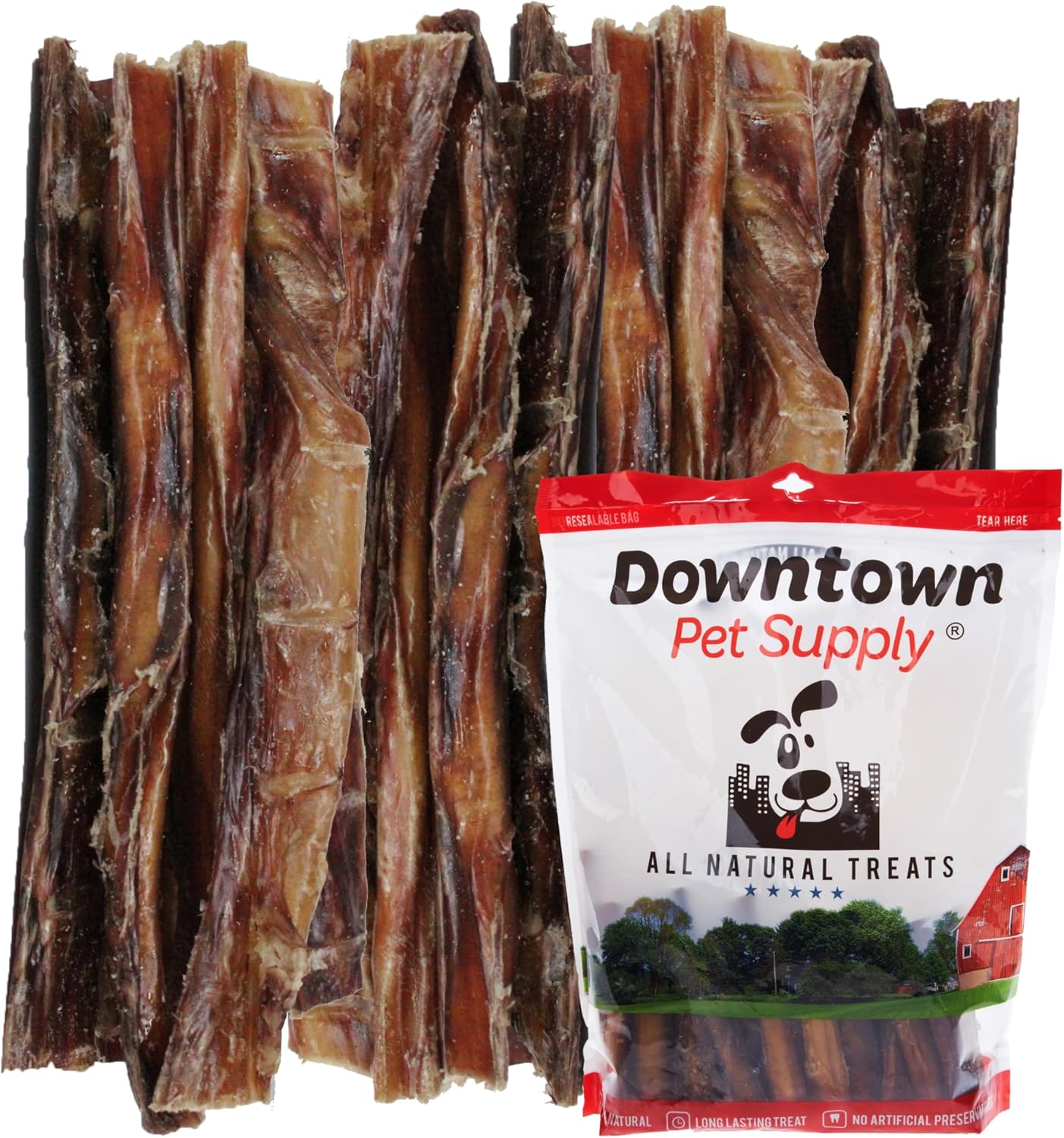 Downtown Pet Supply Bully Sticks for Dogs (12″, 10-pack Regular) Rawhide Free Dog Chews Long Lasting Non-Splintering Pizzle Sticks – USA Sourced Low Odor Bully Sticks for Large Dogs Downtown Pet Supply Bully Sticks for Dogs (12″, 10-pack Regular) Rawhide Free Dog Chews Long Lasting Non-Splintering Pizzle Sticks – USA Sourced Low Odor Bully Sticks for Large Dogs