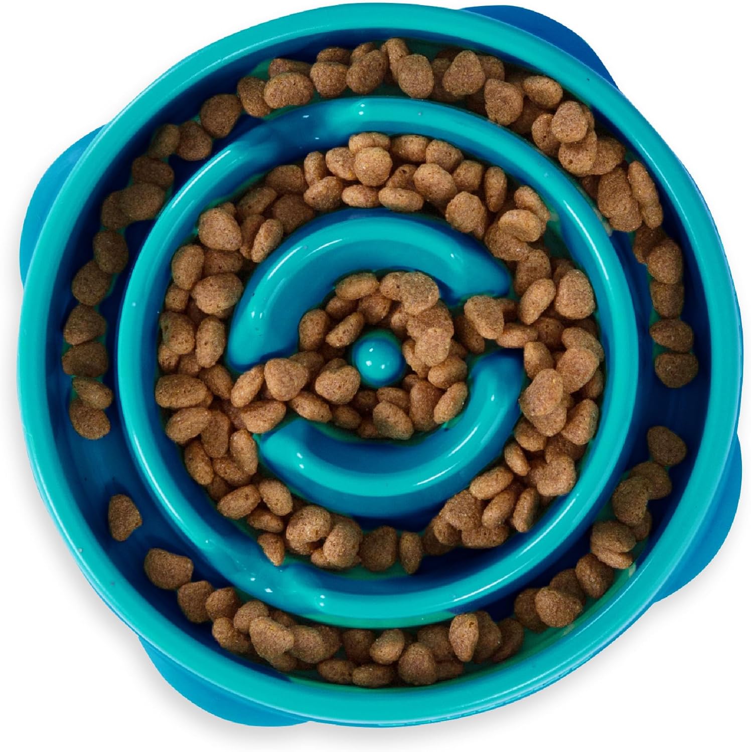 Outward Hound Fun Feeder Slo Bowl, Slow Feeder Dog Bowl, Medium/Mini, Turquoise Outward Hound Fun Feeder Slo Bowl, Slow Feeder Dog Bowl, Medium/Mini, Turquoise