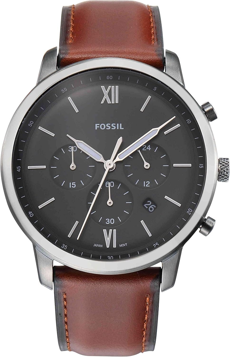 Fossil Neutra Men’s Chronograph Watch with Stainless Steel Bracelet or Genuine Leather Band Fossil Neutra Men’s Chronograph Watch with Stainless Steel Bracelet or Genuine Leather Band