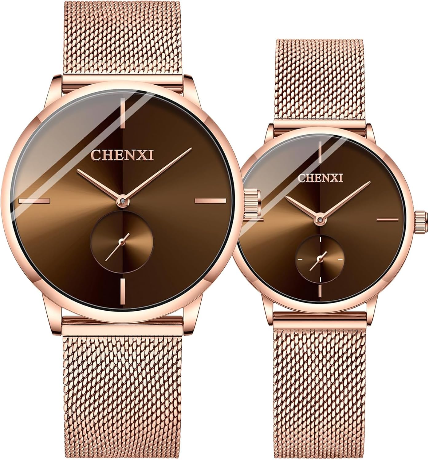 Couple Watches Men and Women Pair Quartz Watches Casual Stainless Steel Mesh Strap Fashion Watches Couple Watches Men and Women Pair Quartz Watches Casual Stainless Steel Mesh Strap Fashion Watches