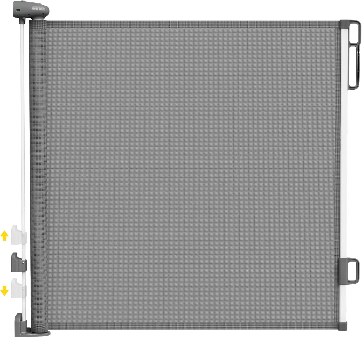 Retractable Baby Gates for Stairs, Dog Gates for Doorways, Mesh Baby Gate Extends to 54″ Wide 34″ Tall, Pet Gate Indoor Use for Hallways, Porch, Patio, Outdoor – Gray Retractable Baby Gates for Stairs, Dog Gates for Doorways, Mesh Baby Gate Extends to 54″ Wide 34″ Tall, Pet Gate Indoor Use for Hallways, Porch, Patio, Outdoor – Gray