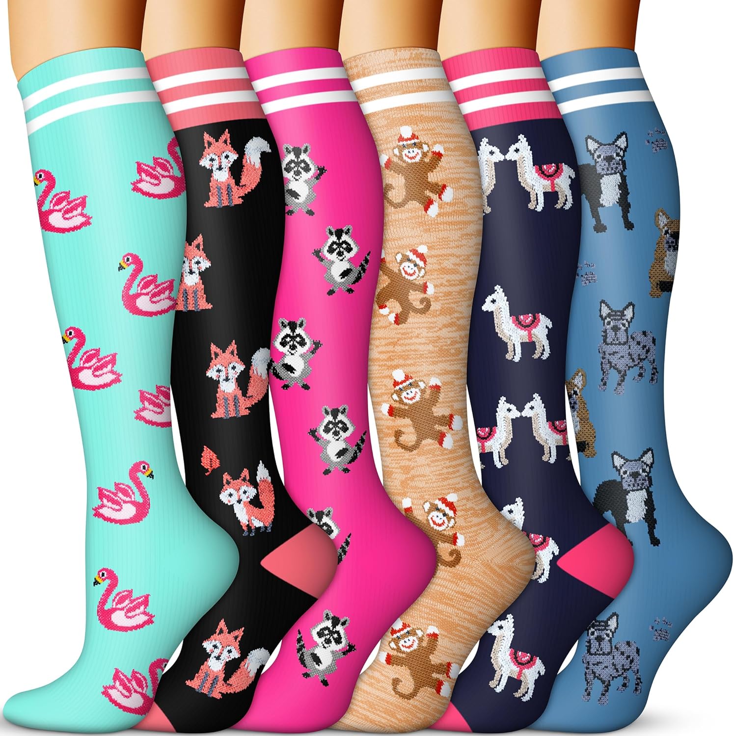 SUNCLOVE 6 Pack Copper Compression Socks for Women & Men Circulation Running Riding, Travel,Medical Nursing Best Support SUNCLOVE 6 Pack Copper Compression Socks for Women & Men Circulation Running Riding, Travel,Medical Nursing Best Support