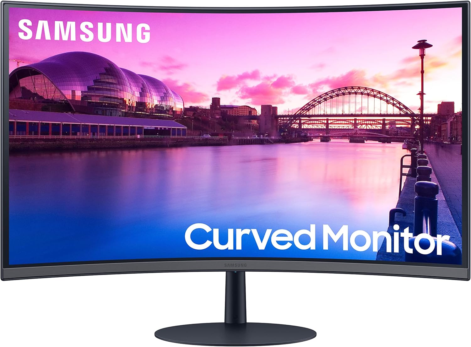 SAMSUNG 27-Inch S39C Series FHD Curved Gaming Monitor, 75Hz, AMD FreeSync, Game Mode, Advanced Eye Comfort, Frameless Display, Built in Speakers, Slim Metal Stand, LS27C392EANXGO, 2023, Black SAMSUNG 27-Inch S39C Series FHD Curved Gaming Monitor, 75Hz, AMD FreeSync, Game Mode, Advanced Eye Comfort, Frameless Display, Built in Speakers, Slim Metal Stand, LS27C392EANXGO, 2023, Black