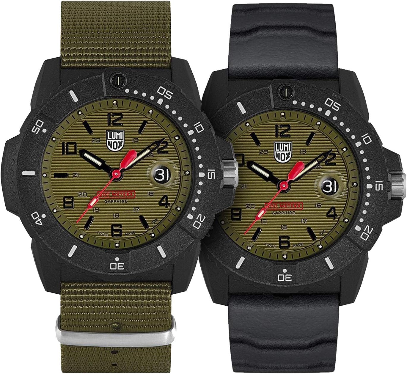 Luminox – Mens Watch Navy Seal Magnifying Glass XS.3617.Set: 45mm Green Black Dial Webbing Green Strap Water Resistance: 200 Meters – Mens Watches – Made in Switzerland Luminox – Mens Watch Navy Seal Magnifying Glass XS.3617.Set: 45mm Green Black Dial Webbing Green Strap Water Resistance: 200 Meters – Mens Watches – Made in Switzerland