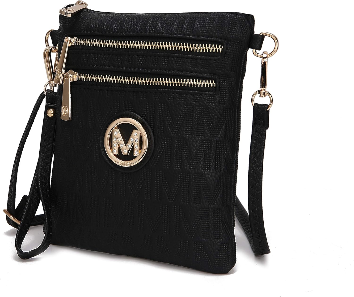 MKF Collection Crossbody Bag for Women, Wristlet Strap – PU Leather Shoulder Handbag Messenger Purse By Mia K MKF Collection Crossbody Bag for Women, Wristlet Strap – PU Leather Shoulder Handbag Messenger Purse By Mia K