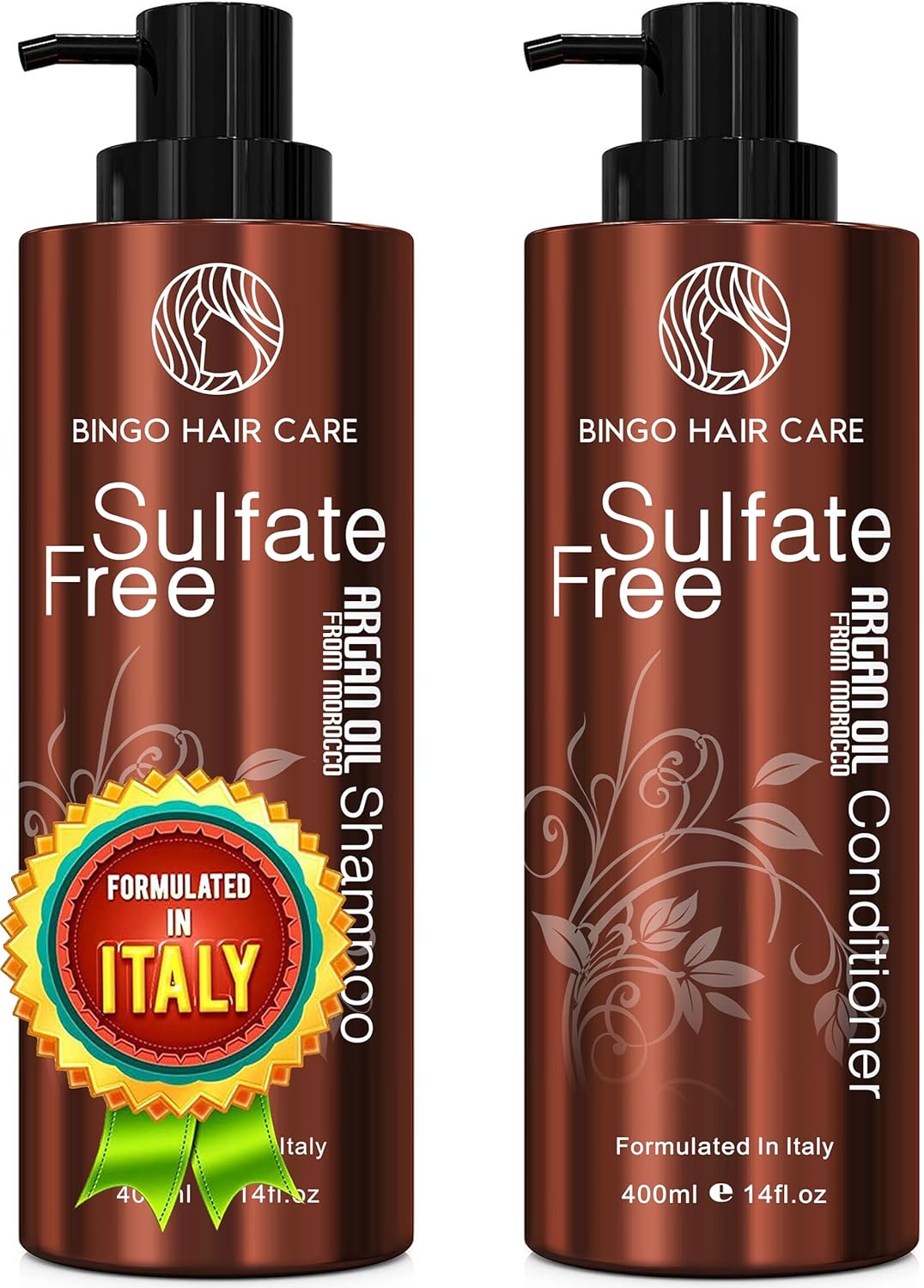 Moroccan Argan Oil Shampoo and Conditioner Set – Sulfate Free, Anti Frizz Hydrating Care for Women – Deep Moisturizing Treatment for Color, Keratin Treated, Curly, Damaged and Dry Hair Moroccan Argan Oil Shampoo and Conditioner Set – Sulfate Free, Anti Frizz Hydrating Care for Women – Deep Moisturizing Treatment for Color, Keratin Treated, Curly, Damaged and Dry Hair
