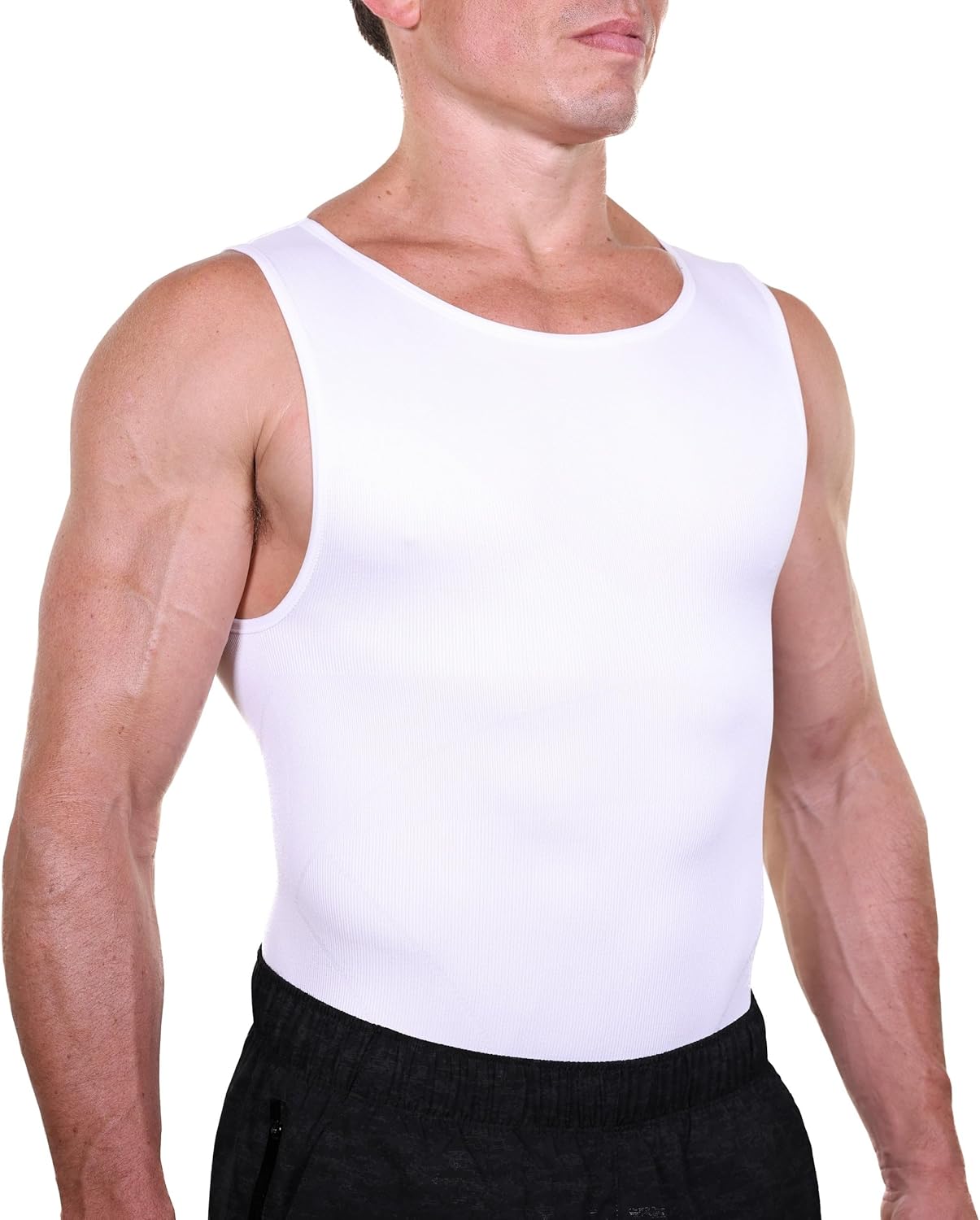 Esteem Apparel EliteSlim Men’s Compression Shirt to Hide Gynecomastia Moobs Abs Chest Stomach Slimming Shapewear Esteem Apparel EliteSlim Men’s Compression Shirt to Hide Gynecomastia Moobs Abs Chest Stomach Slimming Shapewear