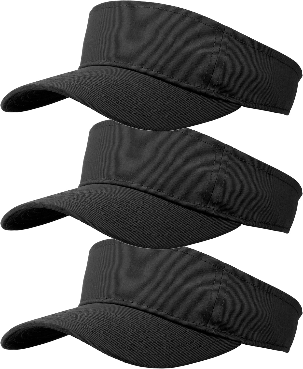 3 Pcs Sun Visor for Women Men Outdoor Sport Golf Tennis Softball, Adjustable Visors Hats 3 Pcs Sun Visor for Women Men Outdoor Sport Golf Tennis Softball, Adjustable Visors Hats