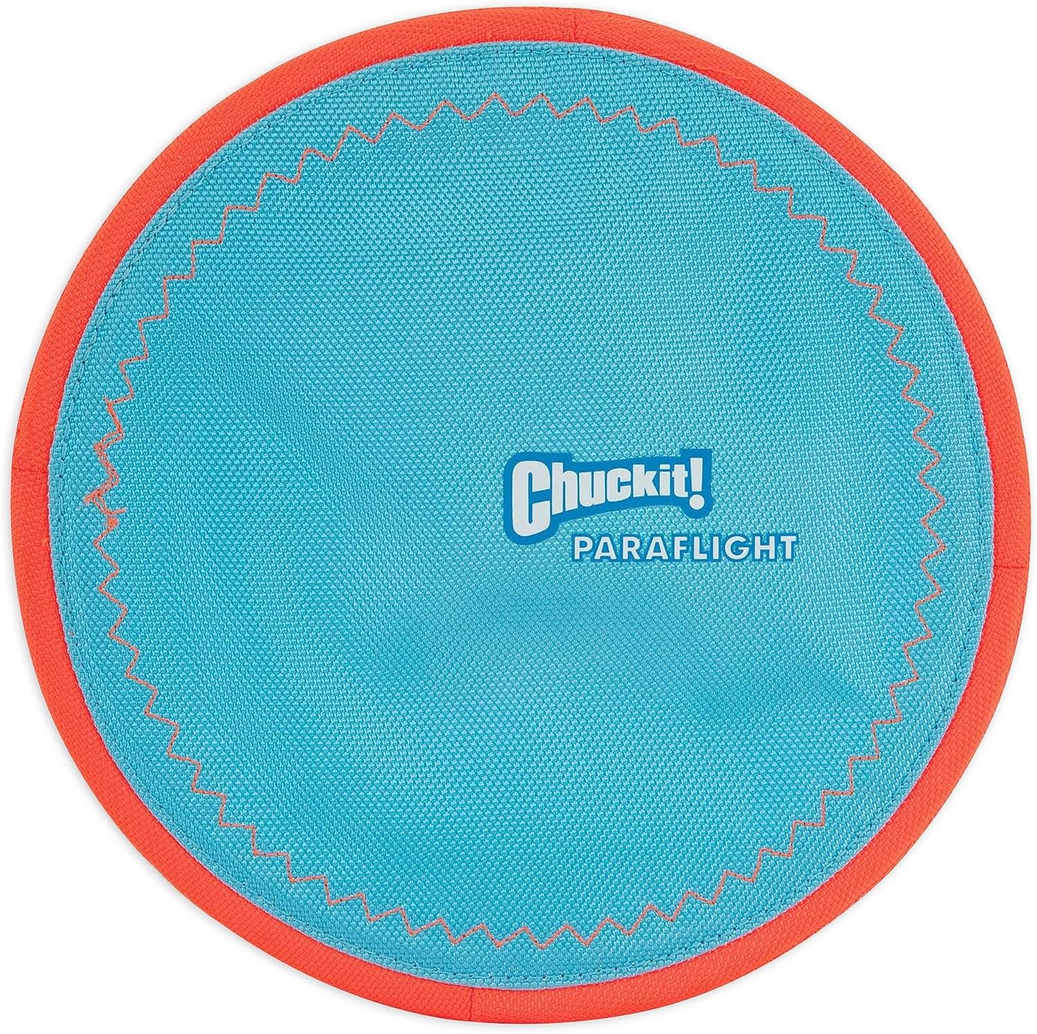 Chuckit Paraflight Flying Disc Dog Toy, Large (9.75″), Orange And Blue Chuckit Paraflight Flying Disc Dog Toy, Large (9.75″), Orange And Blue