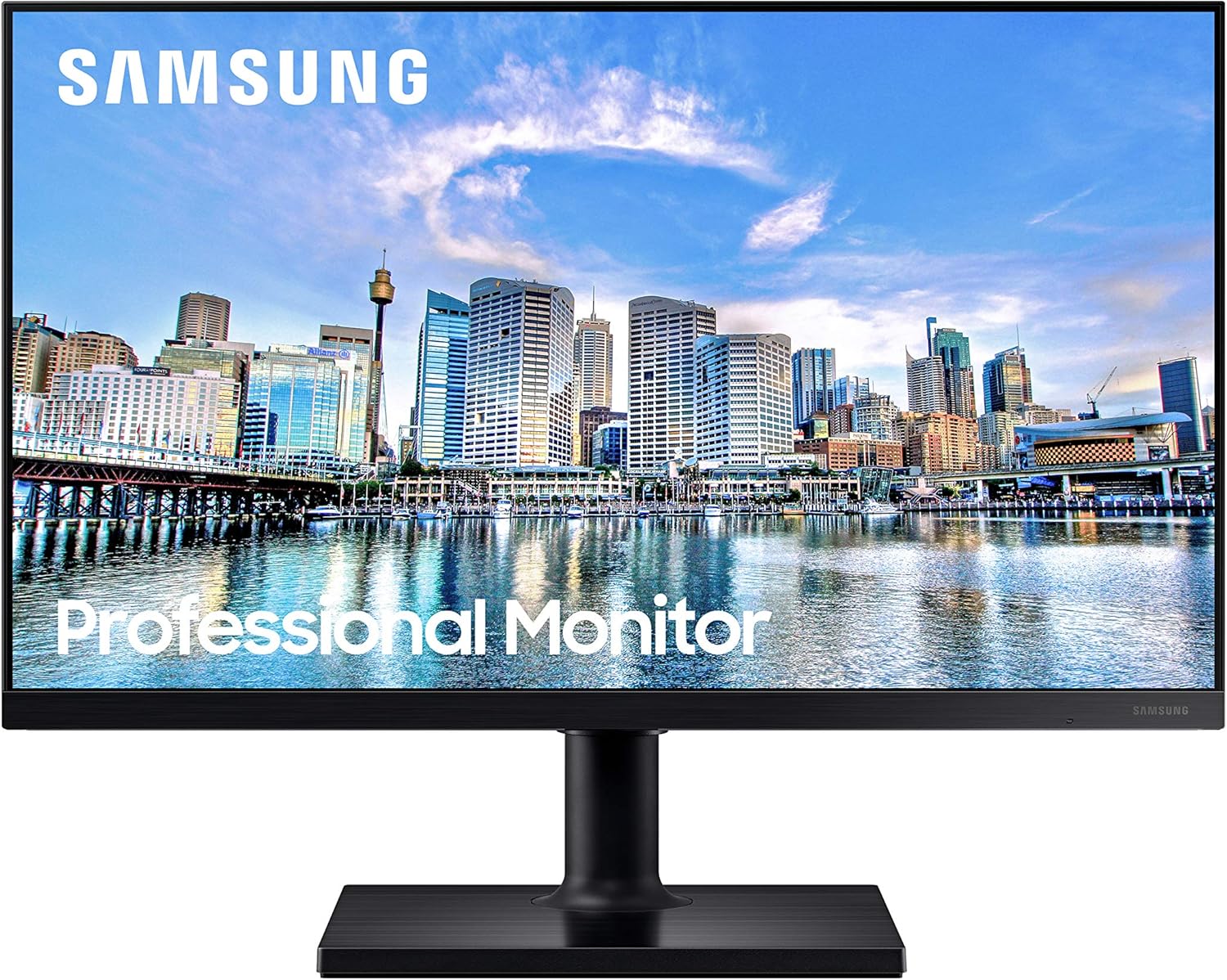 SAMSUNG FT45 Series 24-Inch FHD 1080p Computer Monitor, 75Hz, IPS Panel, HDMI, DisplayPort, USB Hub, Built-in Speakers, Height Adjustable Stand, 3 Yr WRNTY (LF24T450FZNXGO),Black SAMSUNG FT45 Series 24-Inch FHD 1080p Computer Monitor, 75Hz, IPS Panel, HDMI, DisplayPort, USB Hub, Built-in Speakers, Height Adjustable Stand, 3 Yr WRNTY (LF24T450FZNXGO),Black