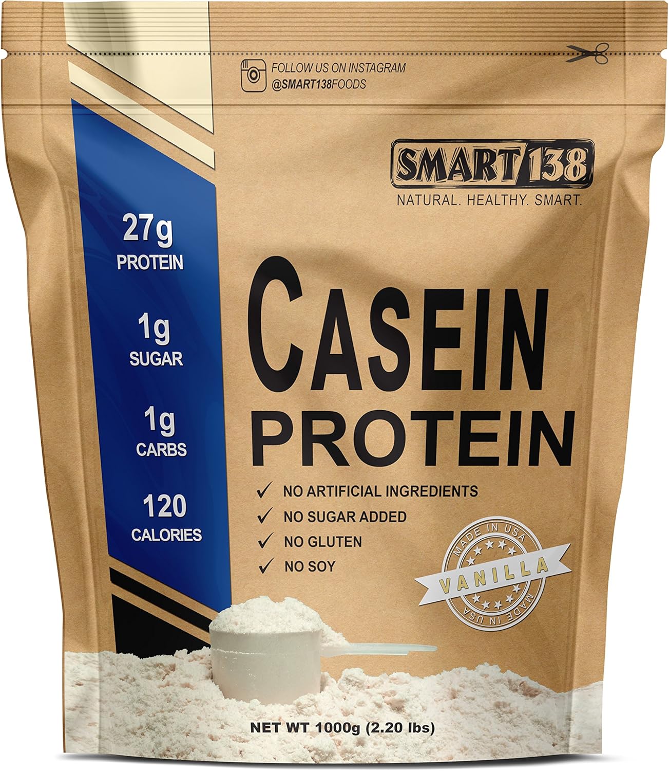 Vanilla Micellar Casein // Cold Processed, Gluten-Free, Soy-Free, Non-GMO, USA, Keto, Low Carb, Natural BCAAs (1000g / 2.2lbs, Vanilla) Vanilla Micellar Casein // Cold Processed, Gluten-Free, Soy-Free, Non-GMO, USA, Keto, Low Carb, Natural BCAAs (1000g / 2.2lbs, Vanilla)