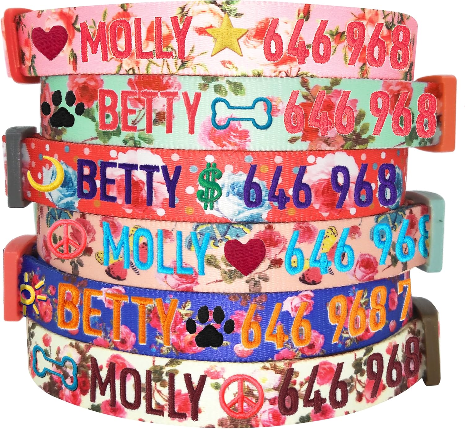Blueberry Pet Personalized Martingale Safety Training Dog Collar, Irish Blue, Large, Adjustable Customized ID Collars for Large Dogs Embroidered with Pet Name & Phone Number Blueberry Pet Personalized Martingale Safety Training Dog Collar, Irish Blue, Large, Adjustable Customized ID Collars for Large Dogs Embroidered with Pet Name & Phone Number