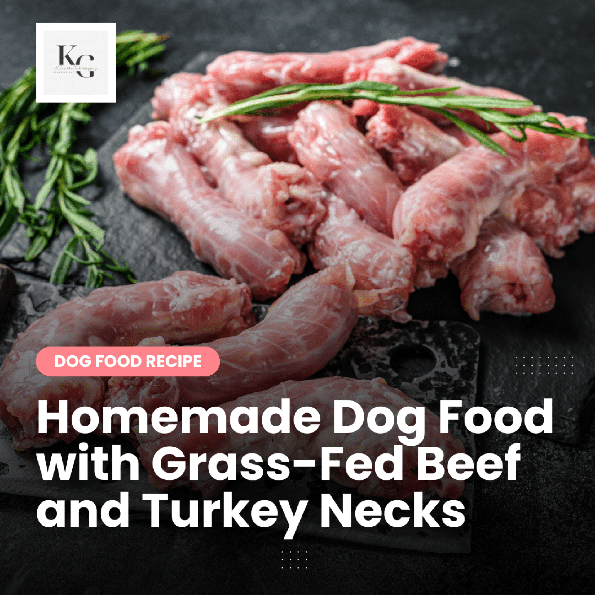 Receita de comida de cachorro caseira com carne alimentada com capim e pescoço de peru Receita de comida de cachorro caseira com carne alimentada com capim e pescoço de peru