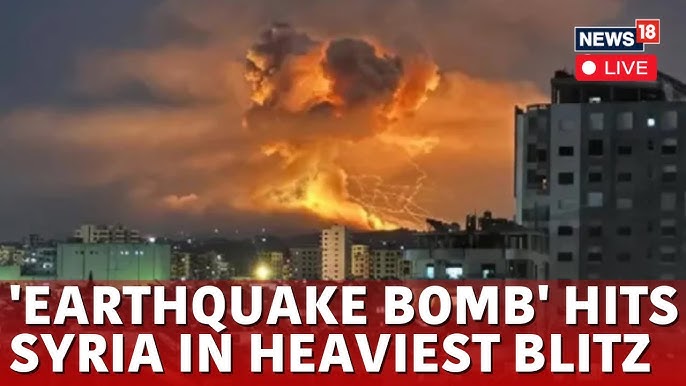 Israel dropped a bomb so strong on Syria that it triggered a 3.0 earthquake Israel dropped a bomb so strong on Syria that it triggered a 3.0 earthquake