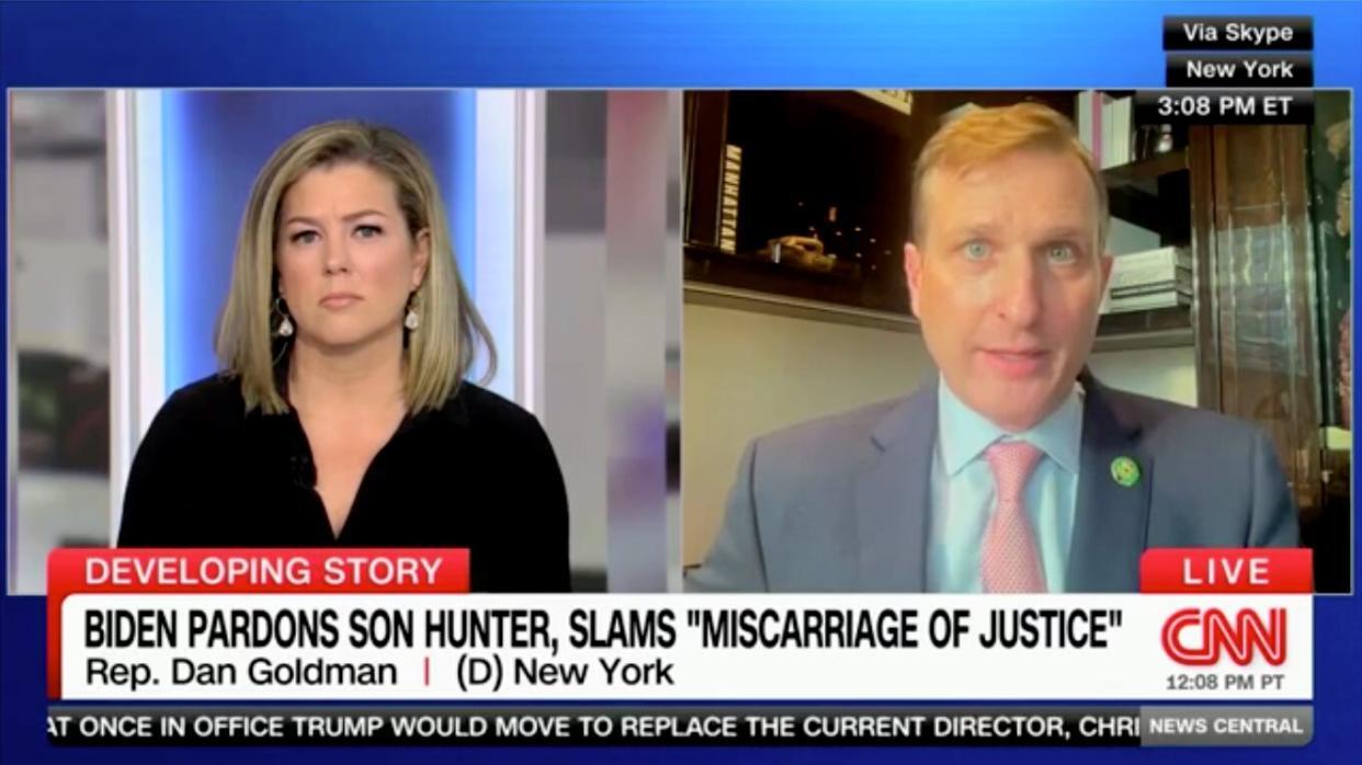 CNN shows Dan Goldman a video of himself saying Joe won’t pardon Hunter. His reaction is priceless! CNN shows Dan Goldman a video of himself saying Joe won’t pardon Hunter. His reaction is priceless!