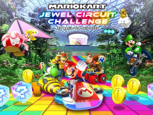Experience Mario Kart in Real Life at Jewel Changi Airport This Season