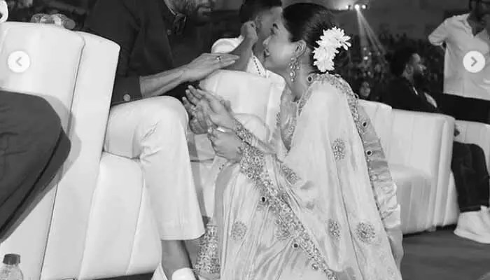Rashmika Mandanna: అతనితో ఉన్న ఫొటో షేర్ చేసిన రష్మిక మందన్న.. నెటిజన్ల క్రేజీ కామెంట్స్ Rashmika Mandanna: అతనితో ఉన్న ఫొటో షేర్ చేసిన రష్మిక మందన్న.. నెటిజన్ల క్రేజీ కామెంట్స్