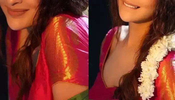 మల్లె పూలు పెట్టుకొని, చీర కట్టుతో మతిపోగొడుతున్న హాట్ బ్యూటీ! మల్లె పూలు పెట్టుకొని, చీర కట్టుతో మతిపోగొడుతున్న హాట్ బ్యూటీ!