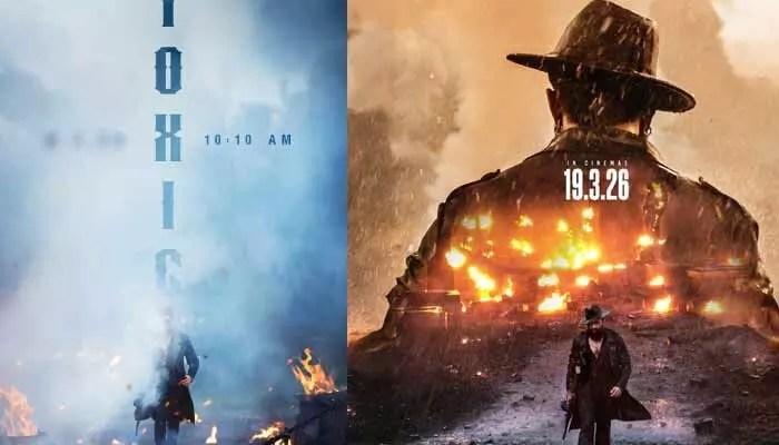 యష్ 'టాక్సిక్' వార్నింగ్: ఫస్ట్ లుక్ గ్లింప్స్ వైరల్! మంటల్లోంచి వస్తున్న మాస్ బ్లాస్ట్! యష్ 'టాక్సిక్' వార్నింగ్: ఫస్ట్ లుక్ గ్లింప్స్ వైరల్! మంటల్లోంచి వస్తున్న మాస్ బ్లాస్ట్!