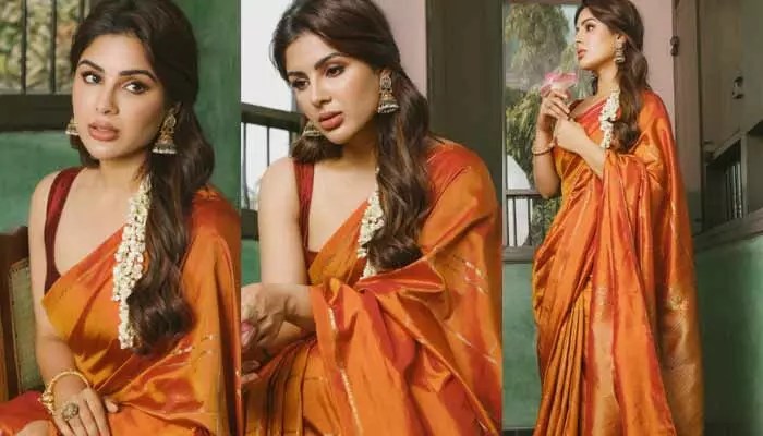 వైరల్: చీరలో సంయుక్త మీనన్ మెరుపులు! బాలయ్య బ్యూటీ నెక్స్ట్ లెవెల్ అంతే!! వైరల్: చీరలో సంయుక్త మీనన్ మెరుపులు! బాలయ్య బ్యూటీ నెక్స్ట్ లెవెల్ అంతే!!