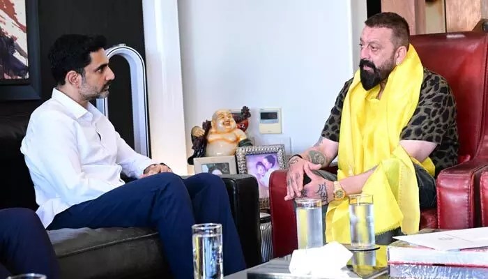 Lokesh & Sanjay Dutt Discuss AP Film City, Single-Window Permits for Industry Growth Lokesh & Sanjay Dutt Discuss AP Film City, Single-Window Permits for Industry Growth