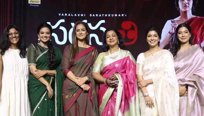 Varalaxmi's 'Saraswati' Thriller: Every Character Holds a Twist! Releasing March 6th Varalaxmi's 'Saraswati' Thriller: Every Character Holds a Twist! Releasing March 6th