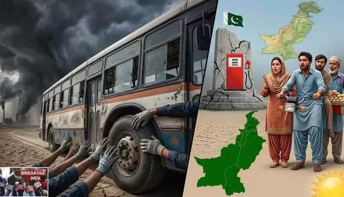 పాక్ ప్రజలపై పెట్రోల్ బాంబు! లీటరుకు రూ.55 పెంపుతో విలవిల! పాక్ ప్రజలపై పెట్రోల్ బాంబు! లీటరుకు రూ.55 పెంపుతో విలవిల!