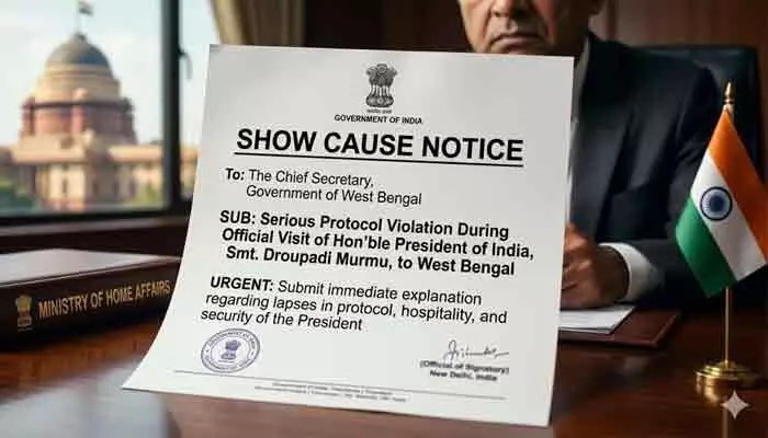 రాష్ట్రపతికి అవమానం? బెంగాల్ సీఎస్కు కేంద్రం సమన్లు! దుమారం రేపుతున్న ప్రోటోకాల్ వివాదం! రాష్ట్రపతికి అవమానం? బెంగాల్ సీఎస్కు కేంద్రం సమన్లు! దుమారం రేపుతున్న ప్రోటోకాల్ వివాదం!