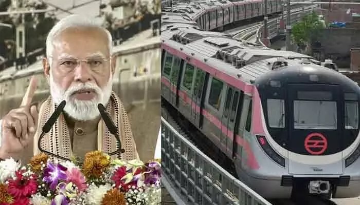 ఢిల్లీ మెట్రోకు మోడీ గ్రీన్ సిగ్నల్: రూ.18,300 కోట్లతో సరికొత్త రూపు! ఢిల్లీ మెట్రోకు మోడీ గ్రీన్ సిగ్నల్: రూ.18,300 కోట్లతో సరికొత్త రూపు!