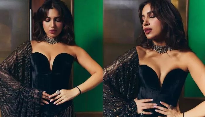 Bhumi Pednekar Sizzles in Black Dress: Hot Cleavage Photos Go Viral! Bhumi Pednekar Sizzles in Black Dress: Hot Cleavage Photos Go Viral!