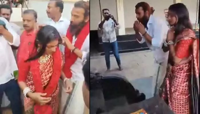 కుంభమేళా సంచలనం: ప్రేమించిన వాడితో మోనాలిసా ఒక్కటయ్యింది! అడ్డంకులు తొలగిపోయాయి! కుంభమేళా సంచలనం: ప్రేమించిన వాడితో మోనాలిసా ఒక్కటయ్యింది! అడ్డంకులు తొలగిపోయాయి!