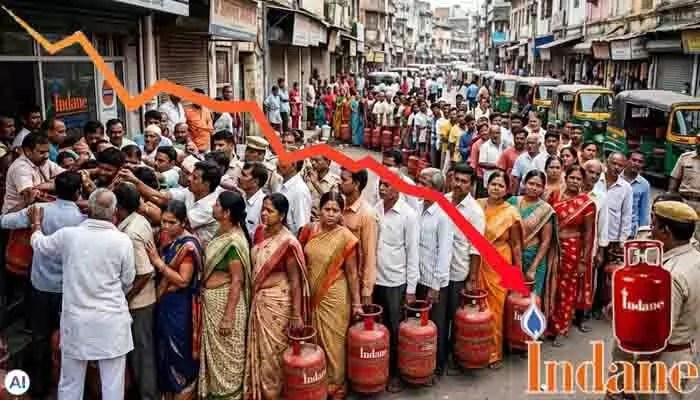 గ్యాస్ సిలిండర్ల కోసం ప్రజల పరుగు! ఇండేన్ సిస్టమ్ కుప్పకూలింది! అసలేం జరుగుతోంది? గ్యాస్ సిలిండర్ల కోసం ప్రజల పరుగు! ఇండేన్ సిస్టమ్ కుప్పకూలింది! అసలేం జరుగుతోంది?