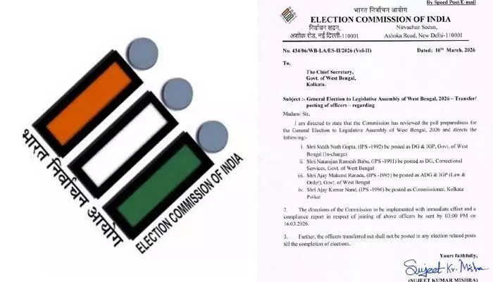 బెంగాల్లో ఎన్నికల ప్రకంపనలు! డీజీపీ సహా కీలక అధికారుల బదిలీలు!! ఈసీ సంచలన నిర్ణయం! బెంగాల్లో ఎన్నికల ప్రకంపనలు! డీజీపీ సహా కీలక అధికారుల బదిలీలు!! ఈసీ సంచలన నిర్ణయం!