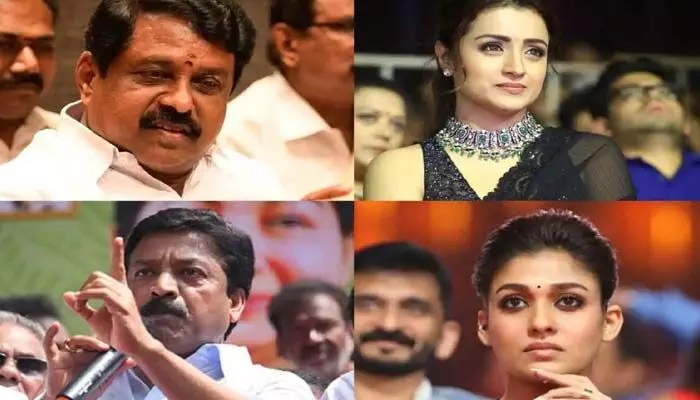 షాకింగ్: త్రిష, నయనతారపై తమిళ రాజకీయ నాయకుల దారుణ వ్యాఖ్యలు! దుమారం రేపుతున్న కామెంట్స్! షాకింగ్: త్రిష, నయనతారపై తమిళ రాజకీయ నాయకుల దారుణ వ్యాఖ్యలు! దుమారం రేపుతున్న కామెంట్స్!