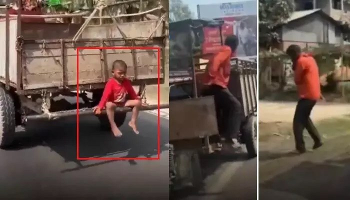 షాకింగ్: ట్రాక్టర్ పై బిడ్డను మరచిన తండ్రి! ఒక్క క్షణం గుండె ఆగింది! వైరల్ వీడియో కలకలం షాకింగ్: ట్రాక్టర్ పై బిడ్డను మరచిన తండ్రి! ఒక్క క్షణం గుండె ఆగింది! వైరల్ వీడియో కలకలం