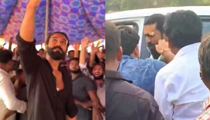 షాకింగ్: కంటికి గాయంతోనే రామ్ చరణ్ షూటింగ్! వీడియో వైరల్ షాకింగ్: కంటికి గాయంతోనే రామ్ చరణ్ షూటింగ్! వీడియో వైరల్