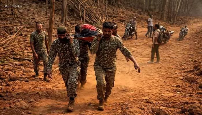 అడవిలో అద్భుతం: గర్భిణిని కాపాడిన జవాన్లు! ప్రాణాలకు ప్రాణంగా... అడవిలో అద్భుతం: గర్భిణిని కాపాడిన జవాన్లు! ప్రాణాలకు ప్రాణంగా...