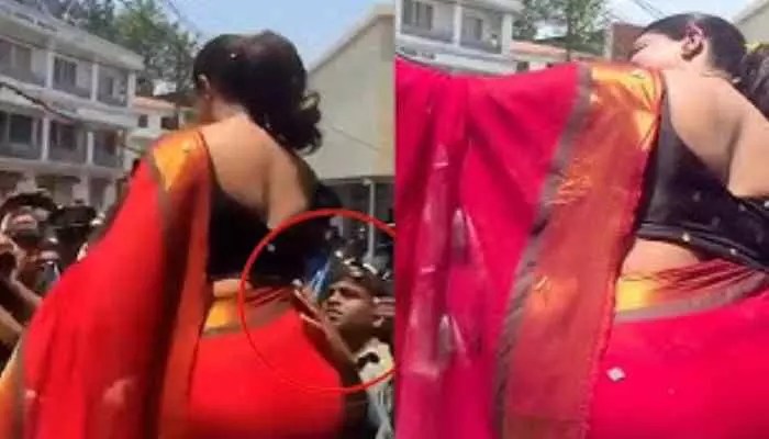 Honey Rose Shock: Inappropriate Touch Goes Viral at Kerala Event Honey Rose Shock: Inappropriate Touch Goes Viral at Kerala Event