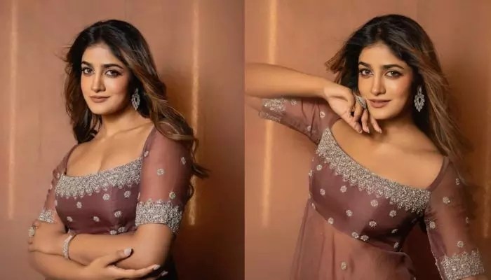 Dimple Hayathi's Viral Photos: Stunning Beauty in Brown Lehenga Captivates Fans Dimple Hayathi's Viral Photos: Stunning Beauty in Brown Lehenga Captivates Fans