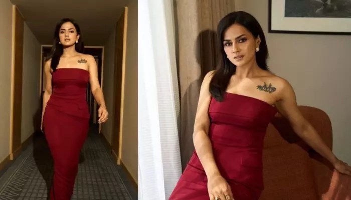 Red Alert! Shraddha Srinath's Stunning Red Dress Photos Go Viral on Social Media Red Alert! Shraddha Srinath's Stunning Red Dress Photos Go Viral on Social Media
