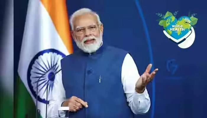 ప్రపంచ ఆరోగ్య దినోత్సవం: ఆరోగ్య సైనికులకు మోడీ సెల్యూట్! ప్రపంచ ఆరోగ్య దినోత్సవం: ఆరోగ్య సైనికులకు మోడీ సెల్యూట్!